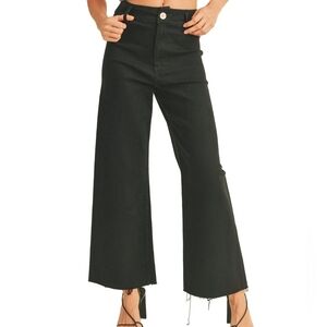 Miou Muse - Straight Wide Leg Denim Pants - MMP623